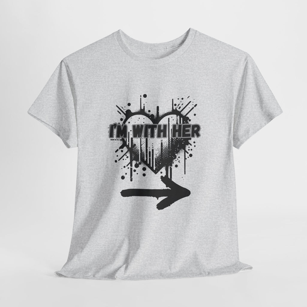 Couples Graphic Tee - "I'm With Her"