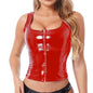 Women's Sexy Leather Zipper Vest