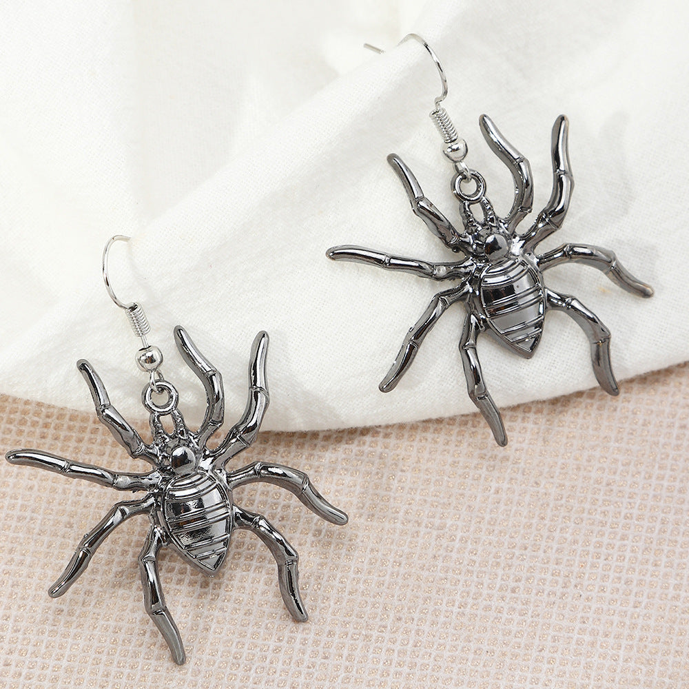 Metal Spider Earrings