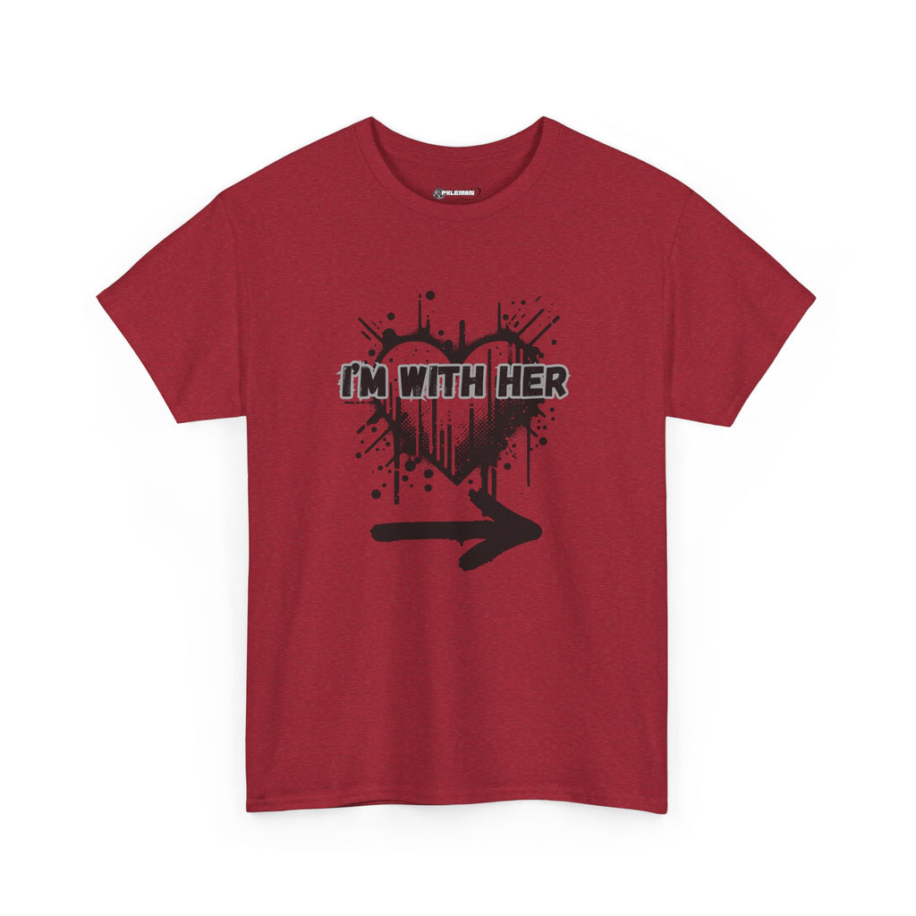 Couples Graphic Tee - "I'm With Her"