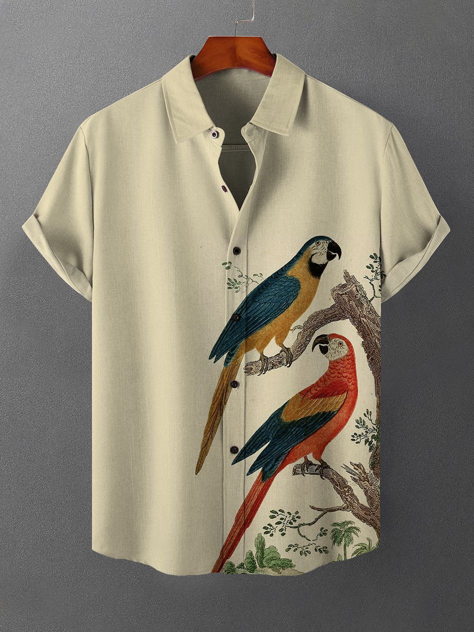 Island Vibes Casual Shirt | Tropical Hawaiian Men’s Short Sleeve