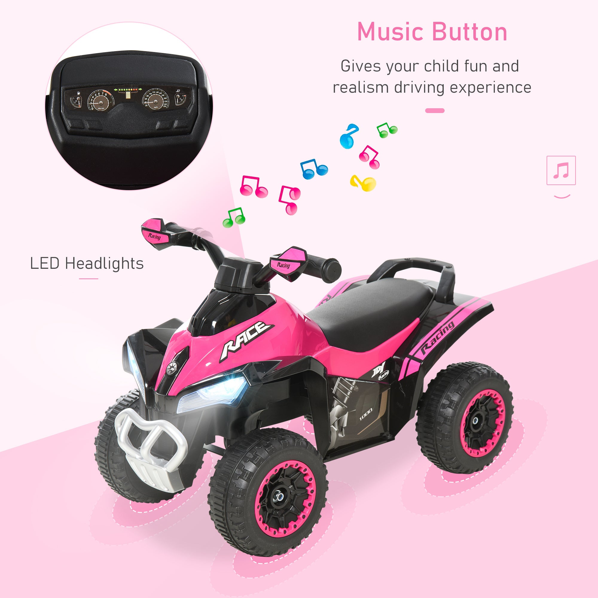 Pink Toddler Push Car