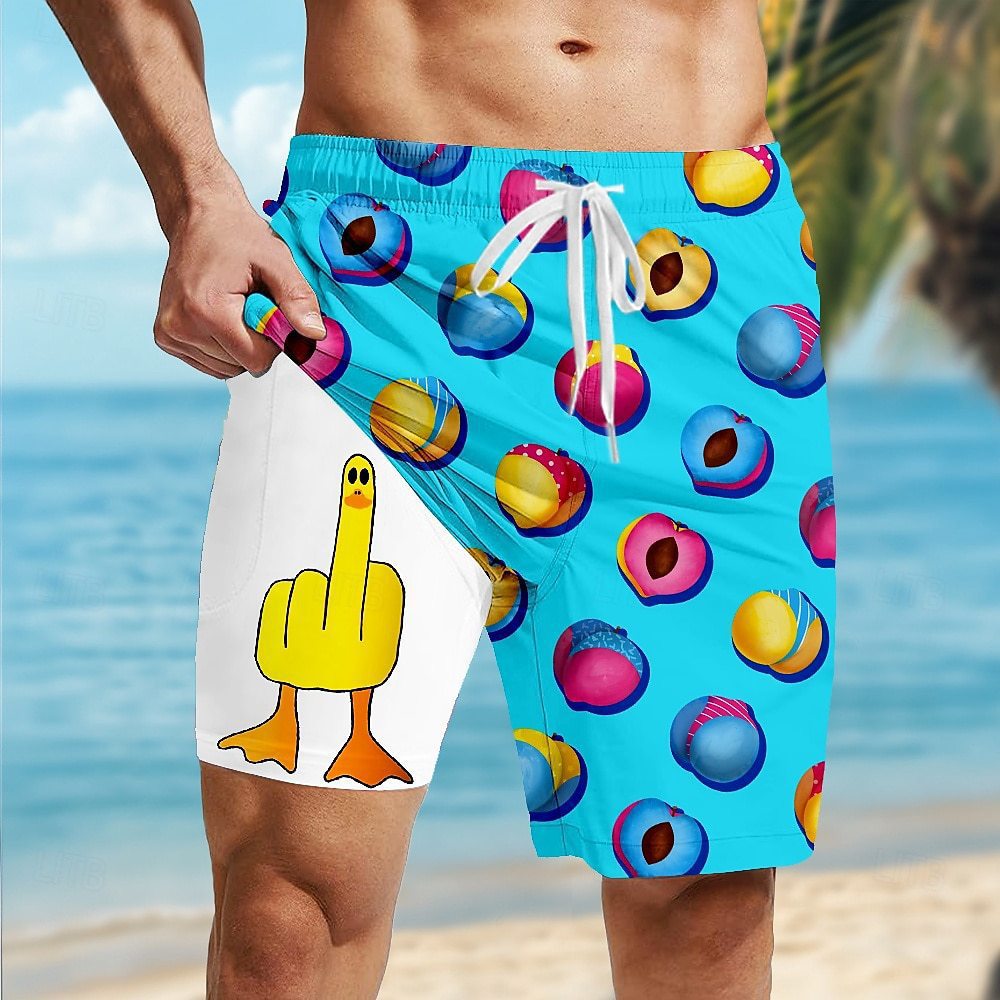 Island Duck Tropical Beach Shorts