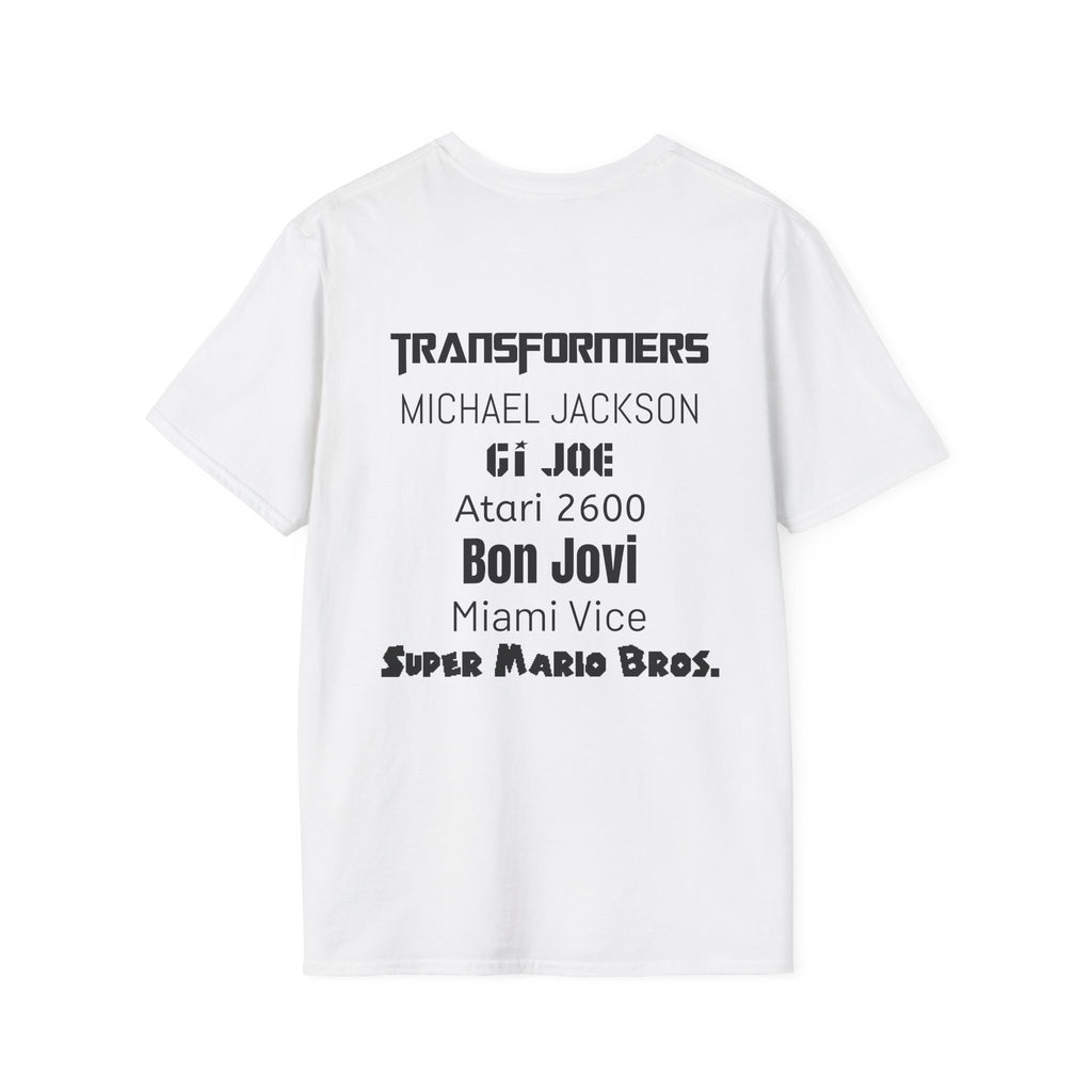 80’s Made Me — The Icons That Built a Generation Unisex Softstyle T-Shirt