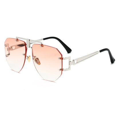 Trendy Metal Frameless Sunglasses