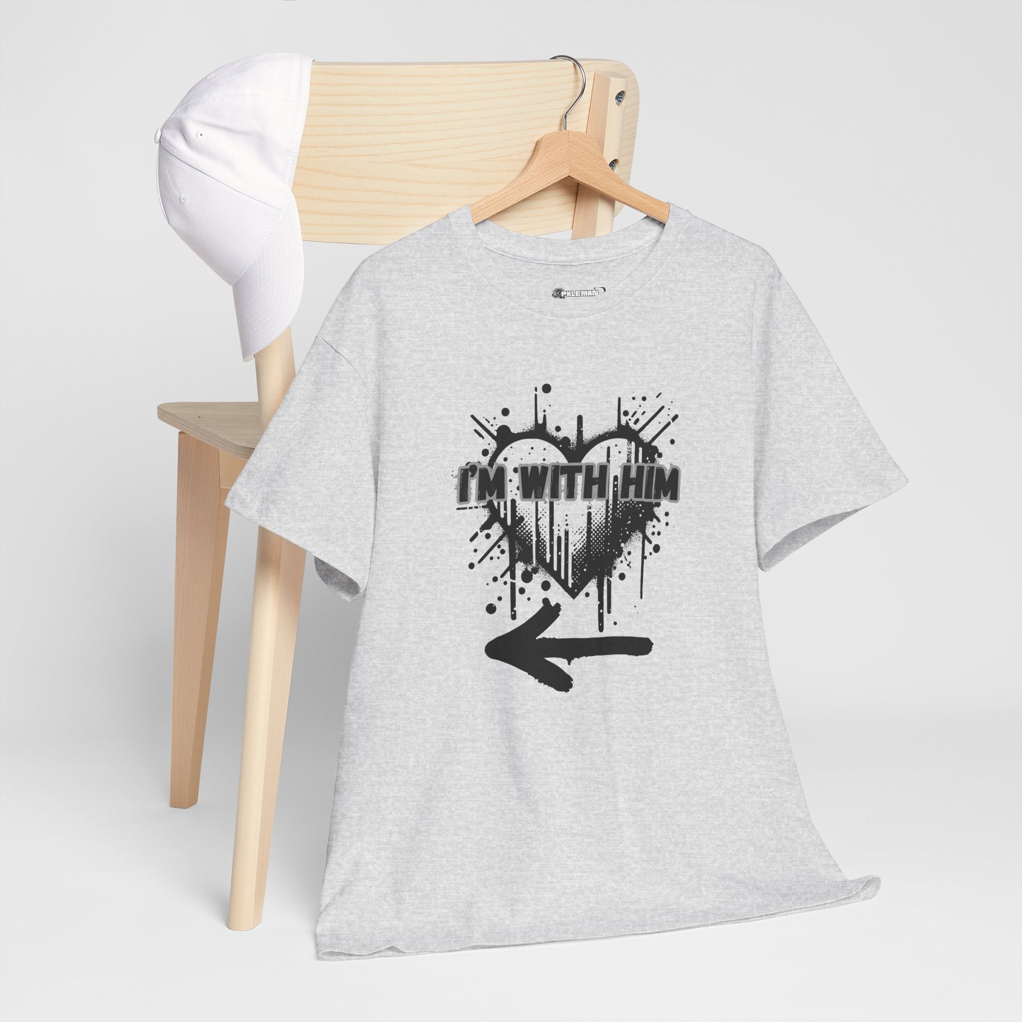 Couples Graphic Tee - "I'm With Him"