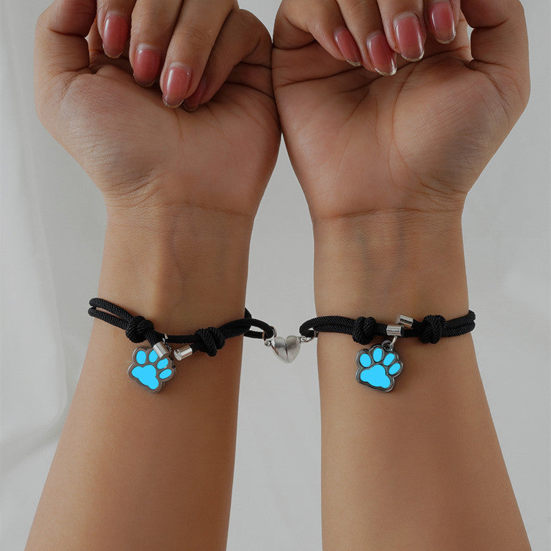 Glow Paw Bracelet – Magnetic Love Clasp
