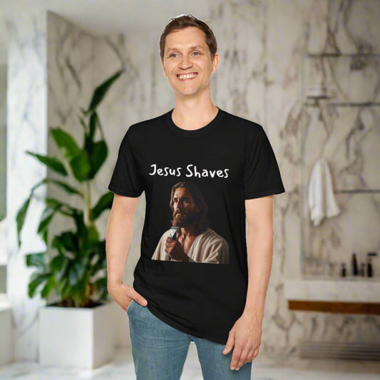 Jesus Shaves Softstyle T-Shirt