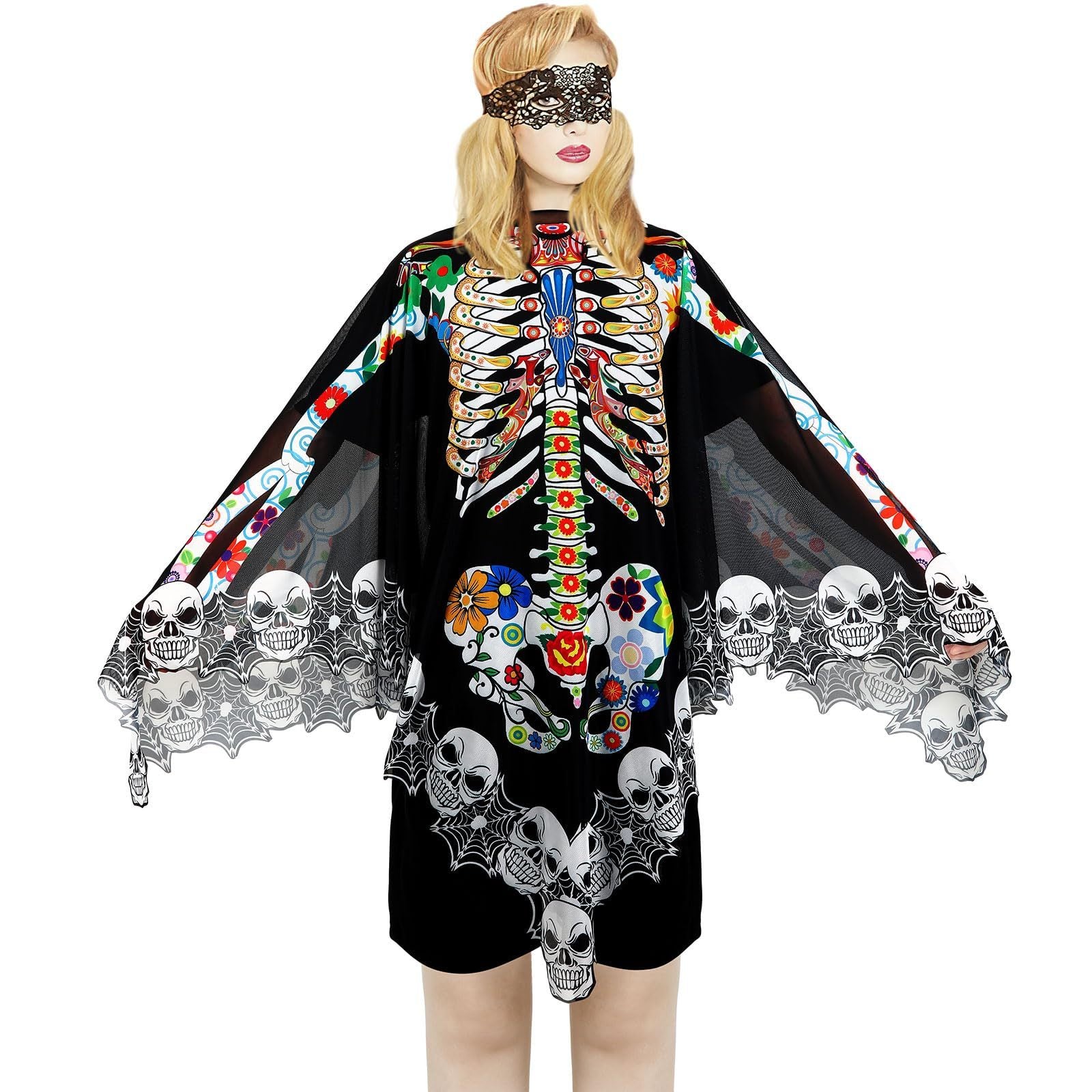Gothic Skeleton Wrap – Halloween Costume Essential