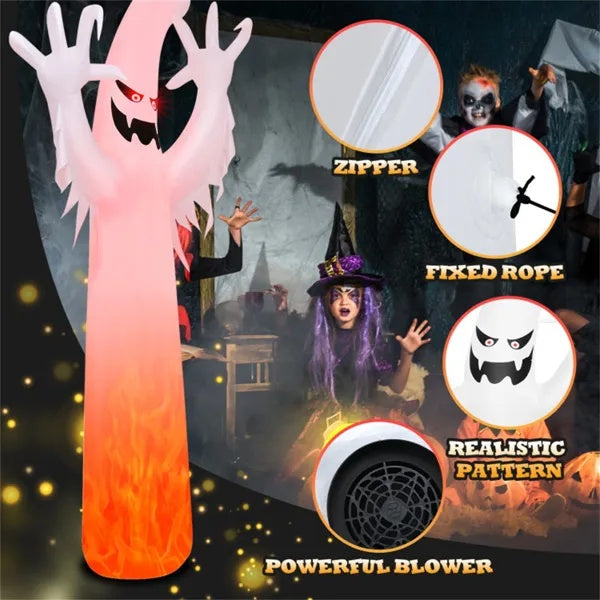 Towering Terror – 12FT Halloween Inflatable with Lights
