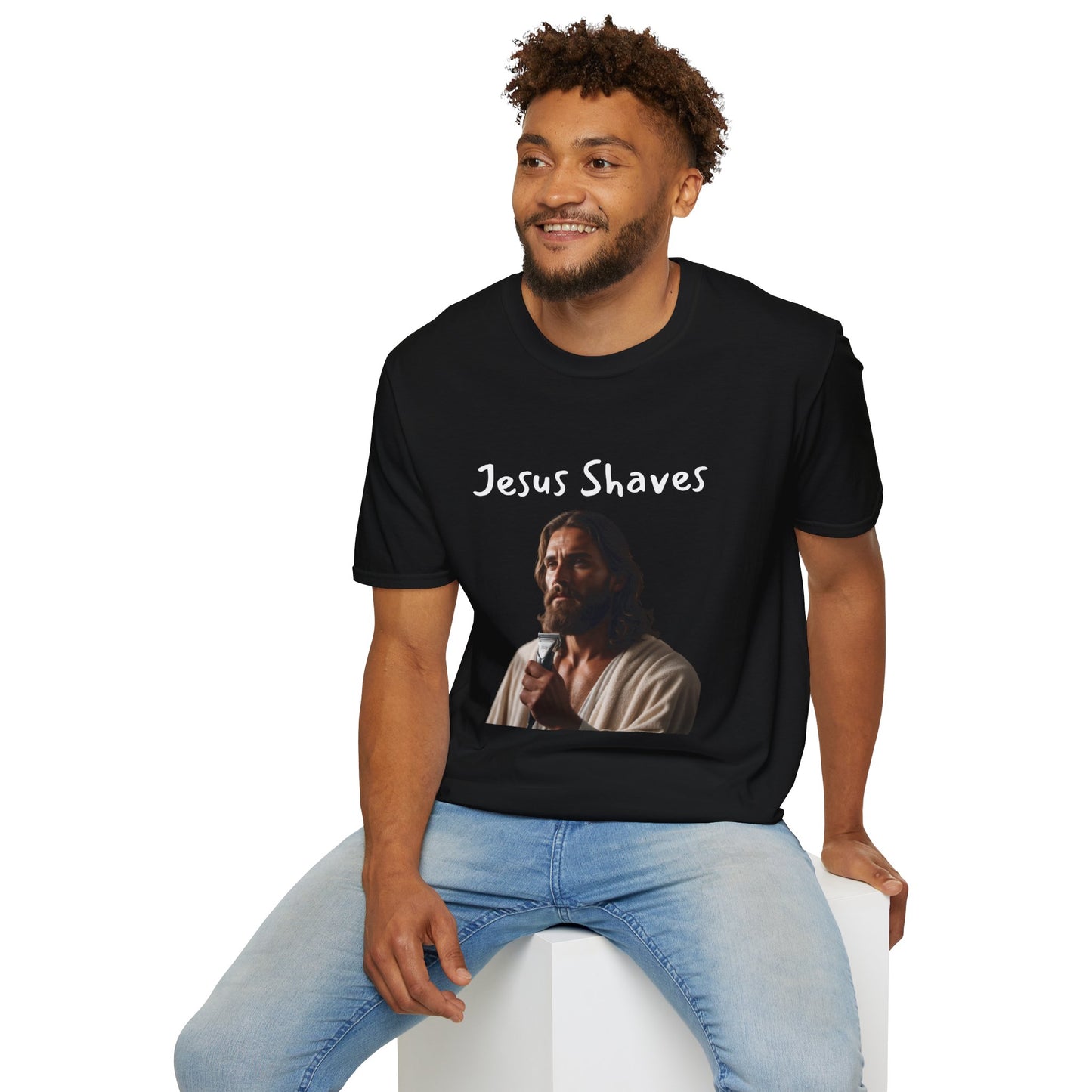 Jesus Shaves Softstyle T-Shirt