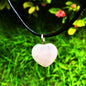 Valentines Heart Crystal Natural Stone Necklace