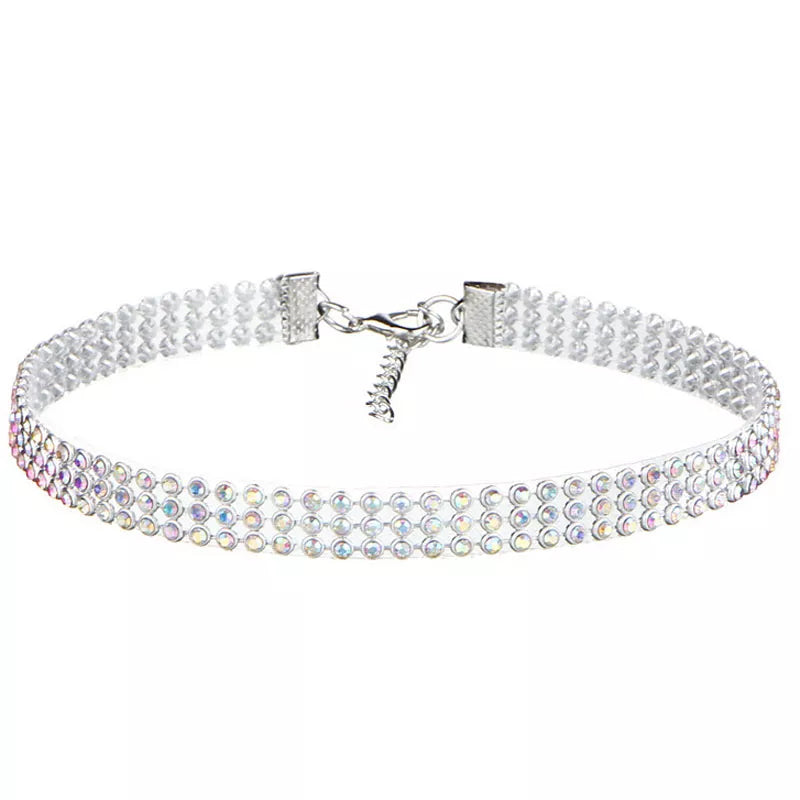 Midnight Edge Rhinestone Choker