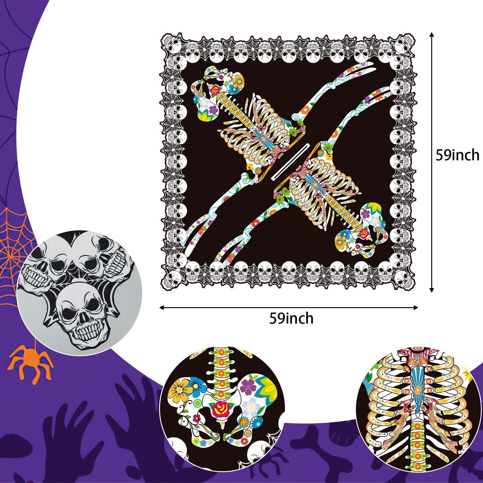 Gothic Skeleton Wrap – Halloween Costume Essential