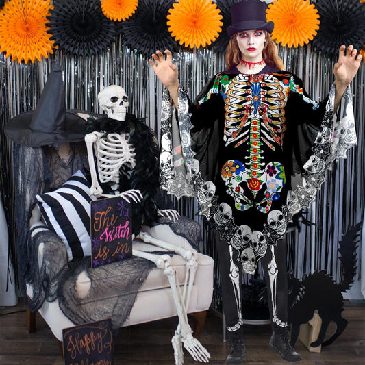 Gothic Skeleton Wrap – Halloween Costume Essential