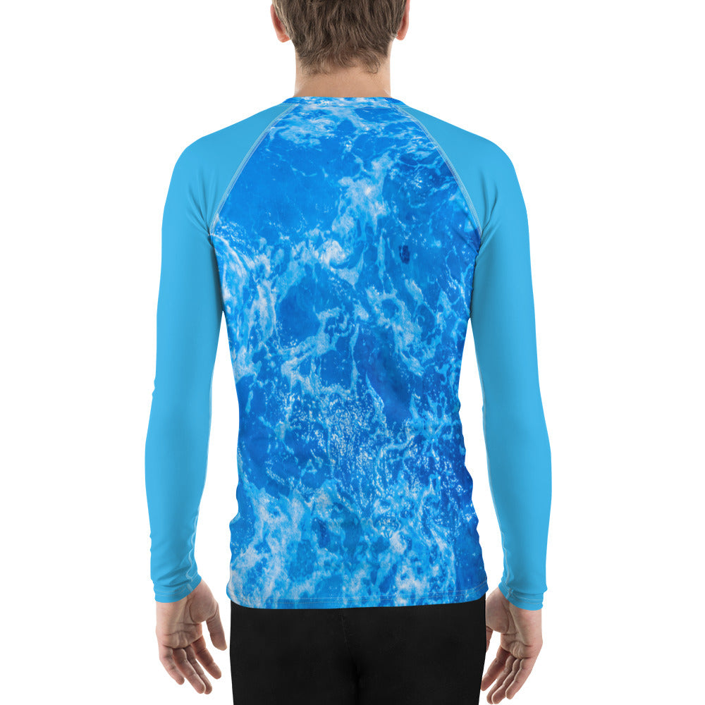 Men's Aqua Ripples Rash Guard