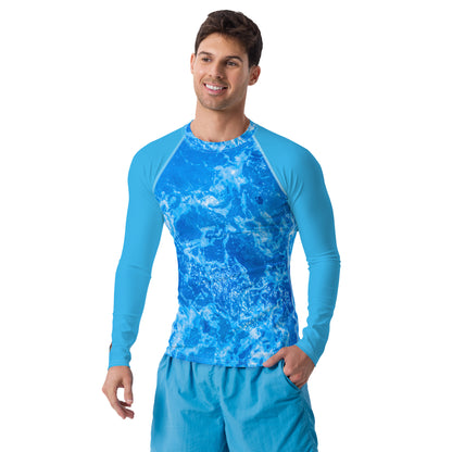 Men's Aqua Ripples Rash Guard