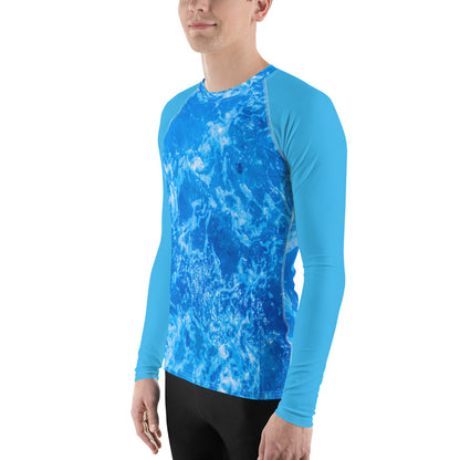 Men's Aqua Ripples Rash Guard