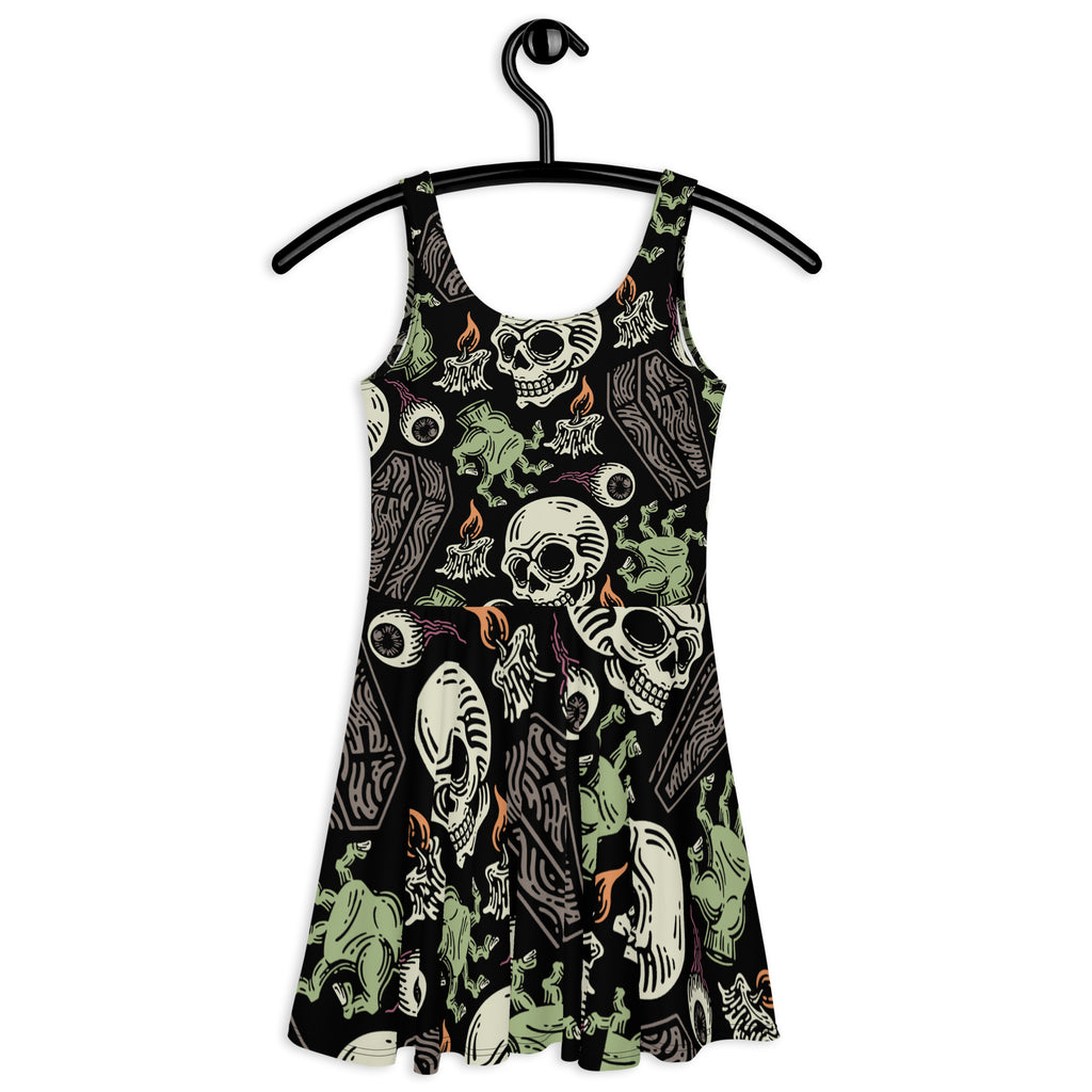 Nocturnal Necropolis Skater Dress
