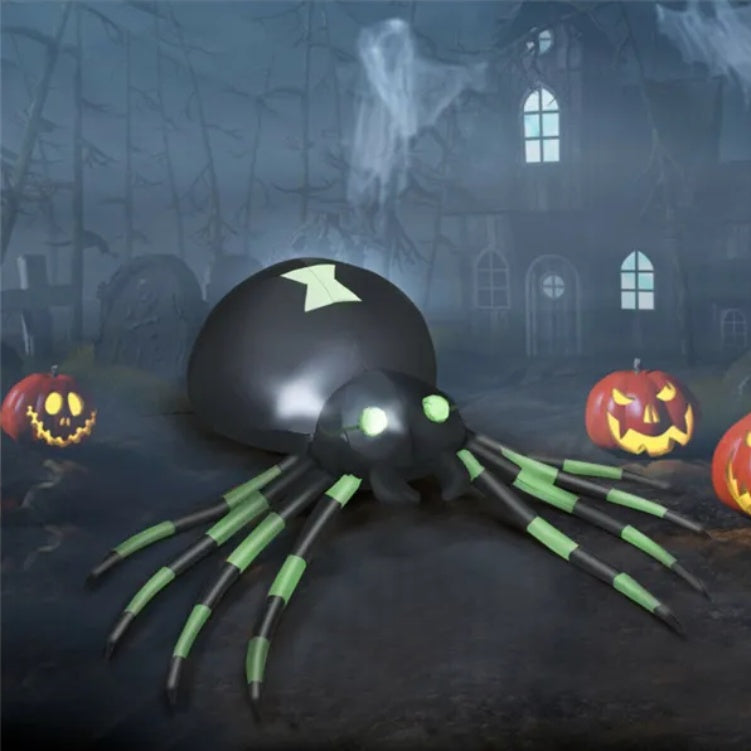 6FT Giant Inflatable Spider – Creepy-Crawly Halloween Yard Decor
