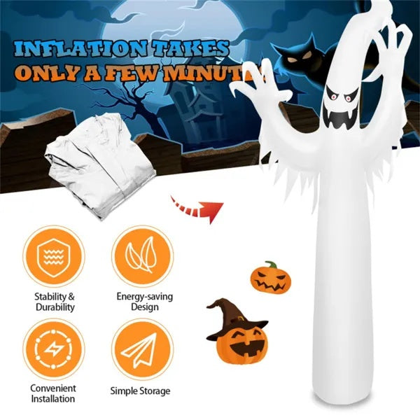 Towering Terror – 12FT Halloween Inflatable with Lights