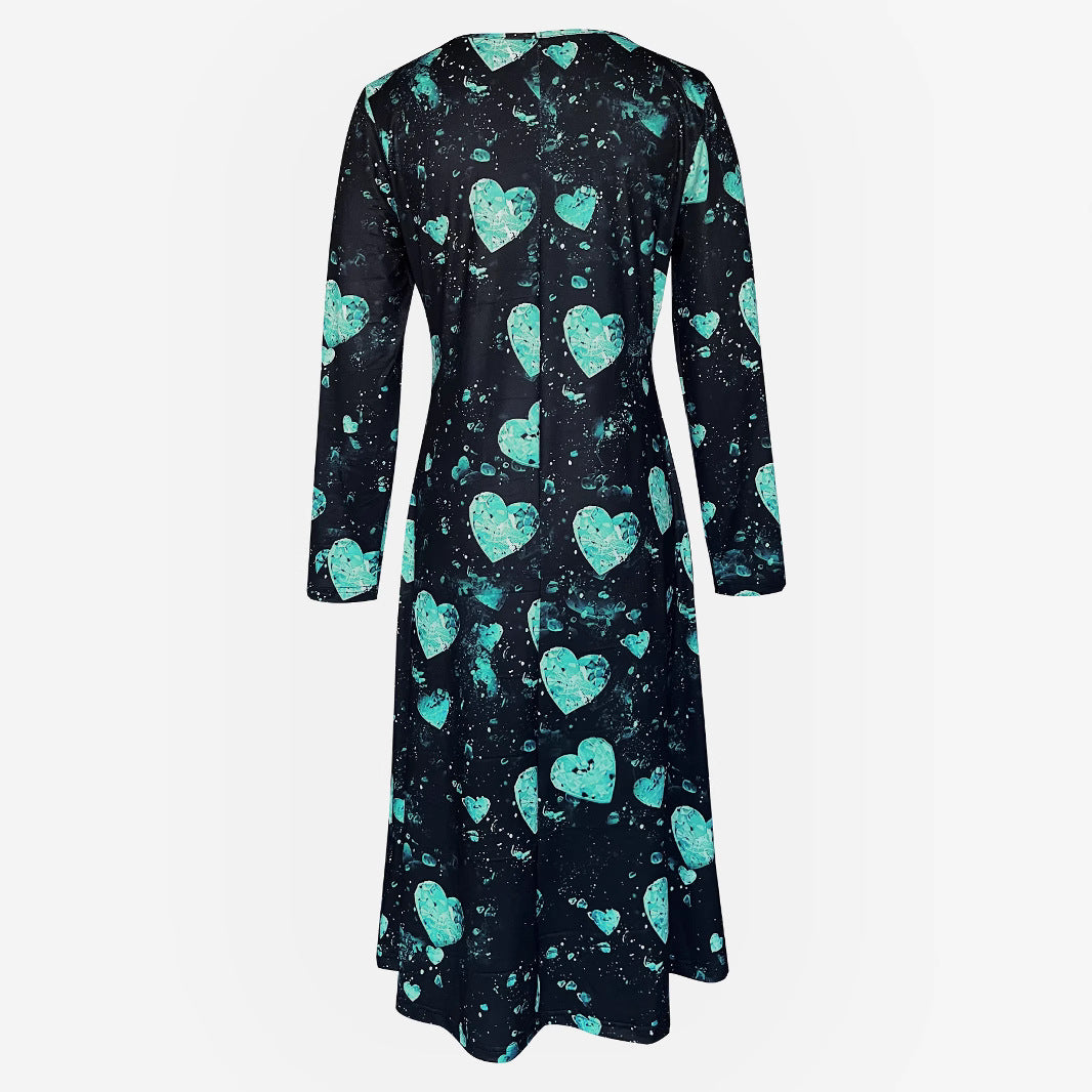 Sweetheart Casual Valentine Dress – Black Edition