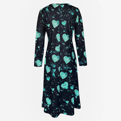 Sweetheart Casual Valentine Dress – Black Edition