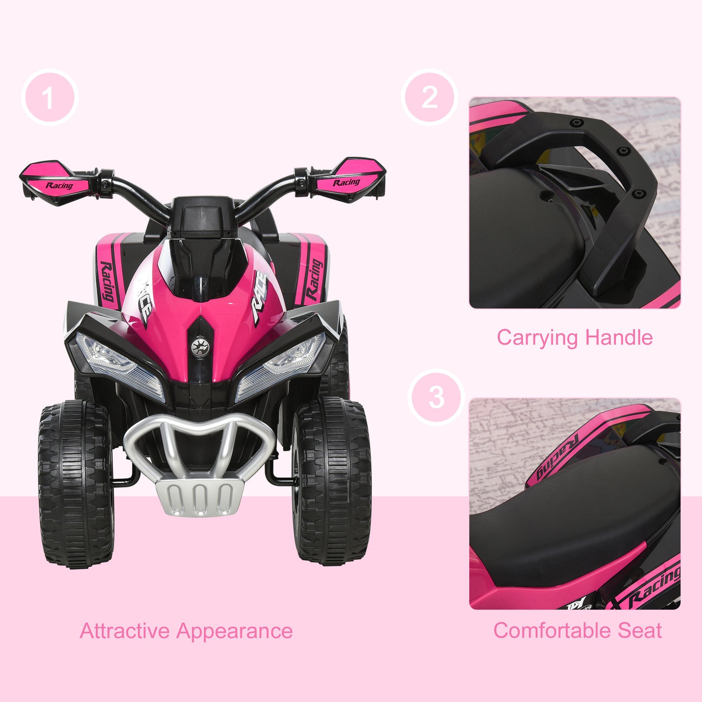 Pink Toddler Push Car