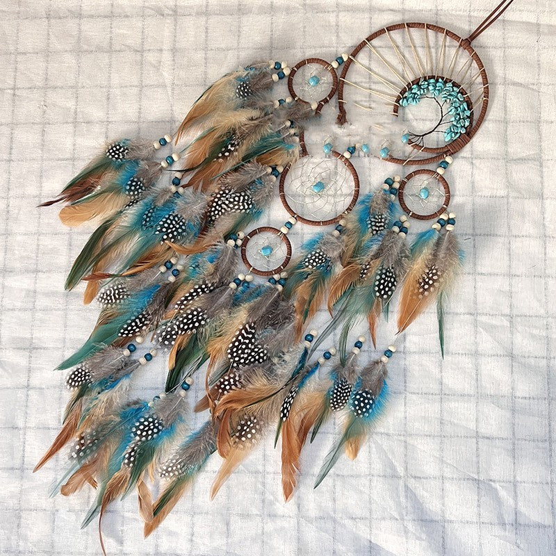 Turquoise Lucky Tree Dreamcatcher