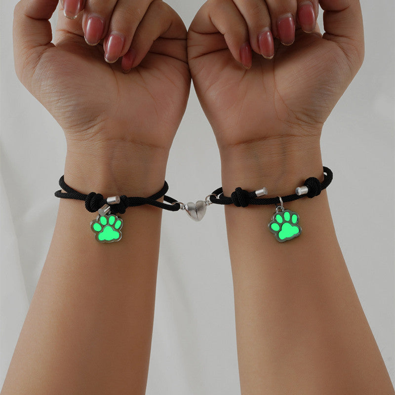 Glow Paw Bracelet – Magnetic Love Clasp
