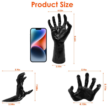 Gothic Candle Hands – Halloween Wall Decor (Set of 3)