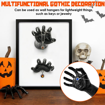 Gothic Candle Hands – Halloween Wall Decor (Set of 3)