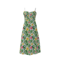 Floral Print Women's Split Midi Cami Dress