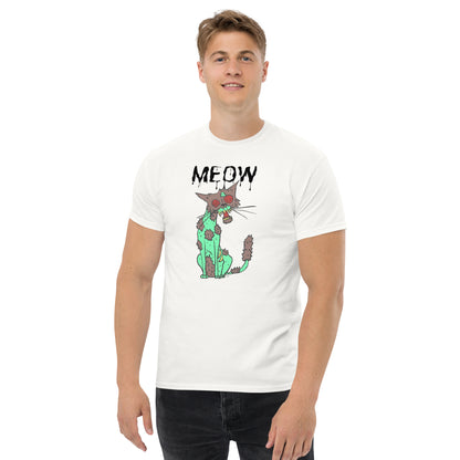 "MEOW" Zombie Cat, a men's classic tee