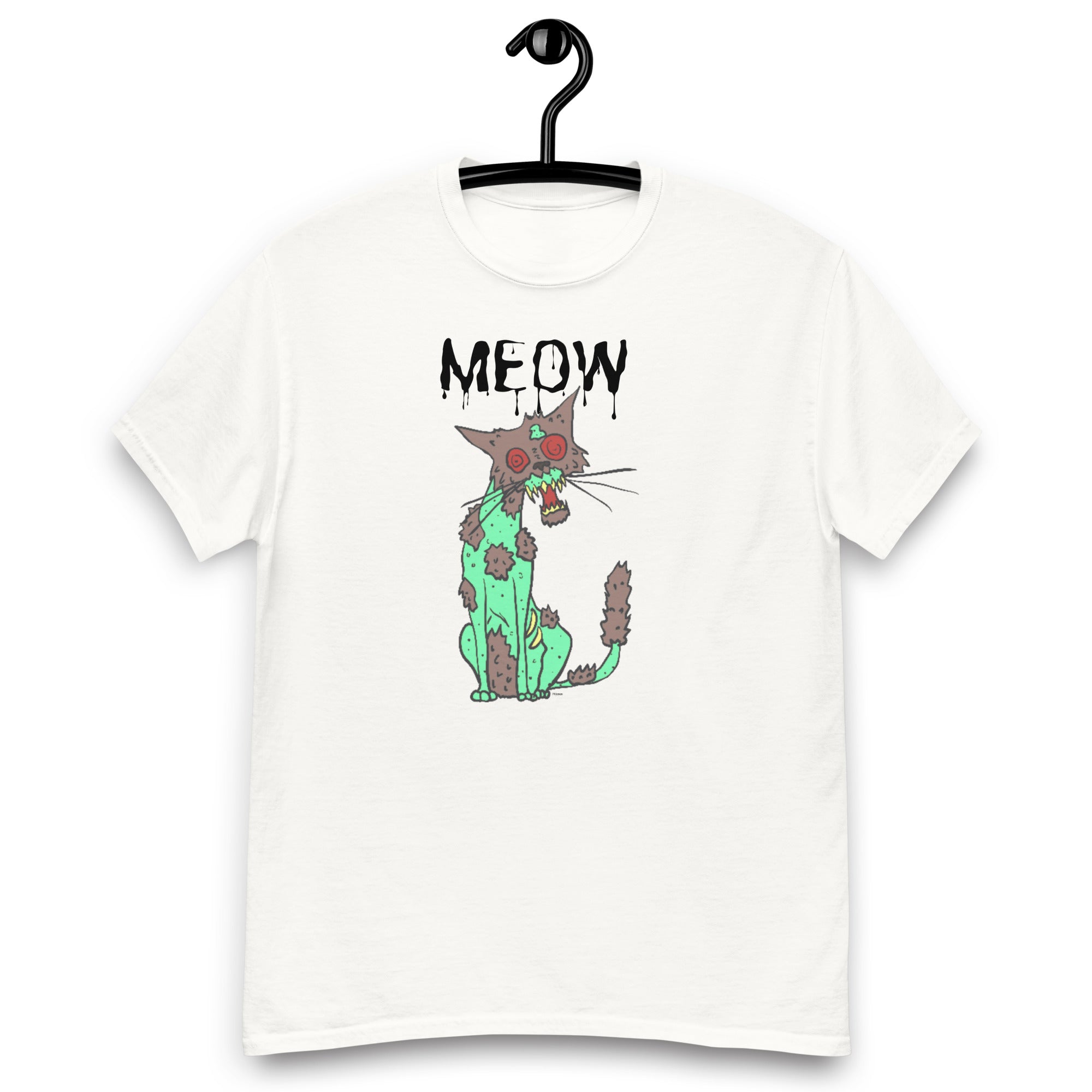 "MEOW" Zombie Cat, a men's classic tee