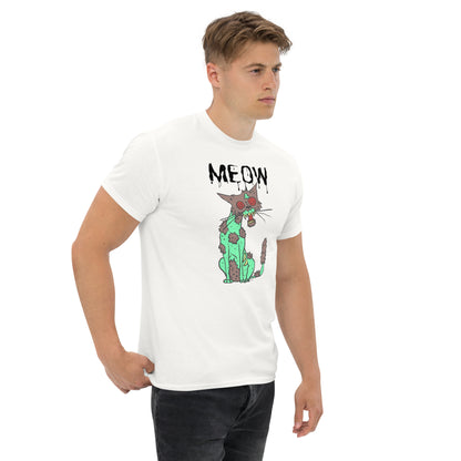 "MEOW" Zombie Cat, a men's classic tee