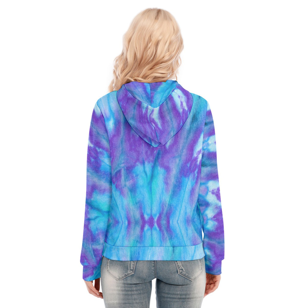 Tie-dye Hoodie with Zipper