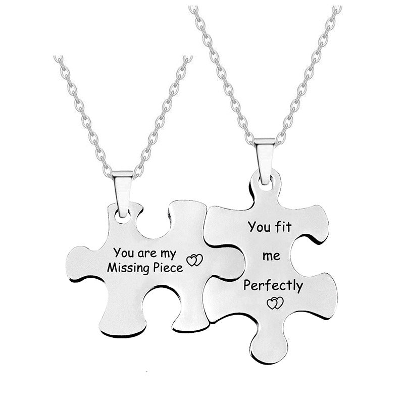 Jigsaw Puzzle Necklace